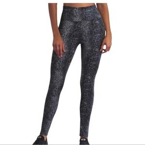 Halston Studio Snake Skin Legging Customizable Black Women’s Size L NWT